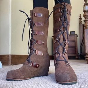 Sorel Brown Lace Up Boots
